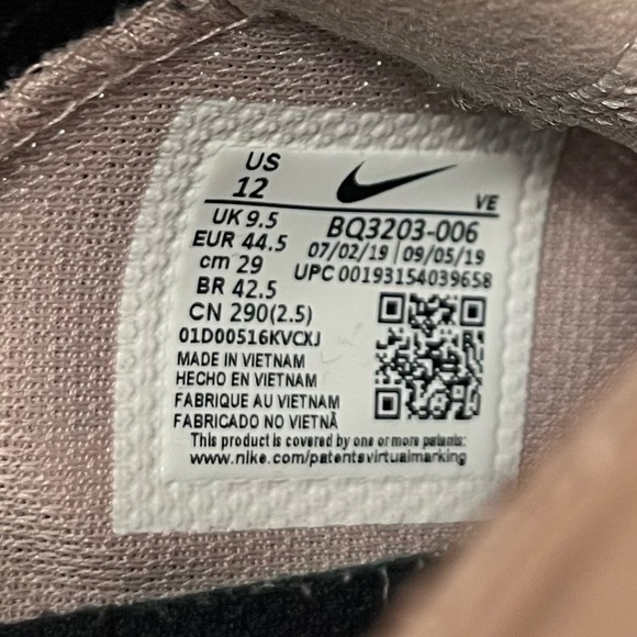 Nike Zoom Gravity Men’s 12 BQ3203-006 Pink Black Running Shoes Lightweight Clean - Picture 14 of 14